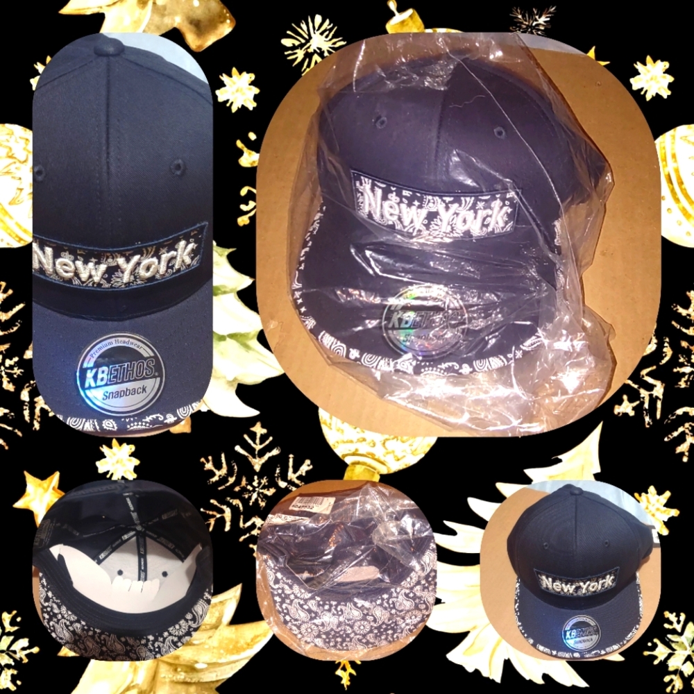Premium new York logo print hat